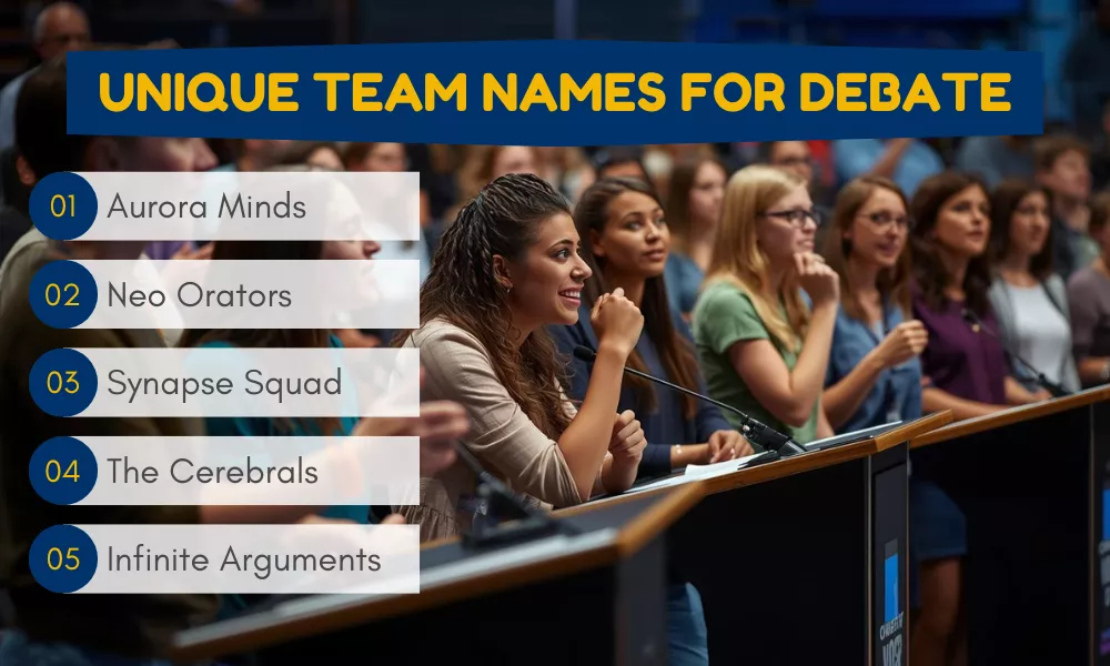 Debate Team Names Debate Team Names
