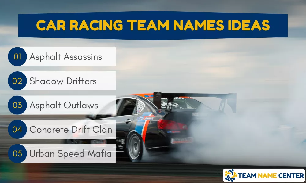 Car Racing Team Names Ideas Car Racing Team Names Ideas