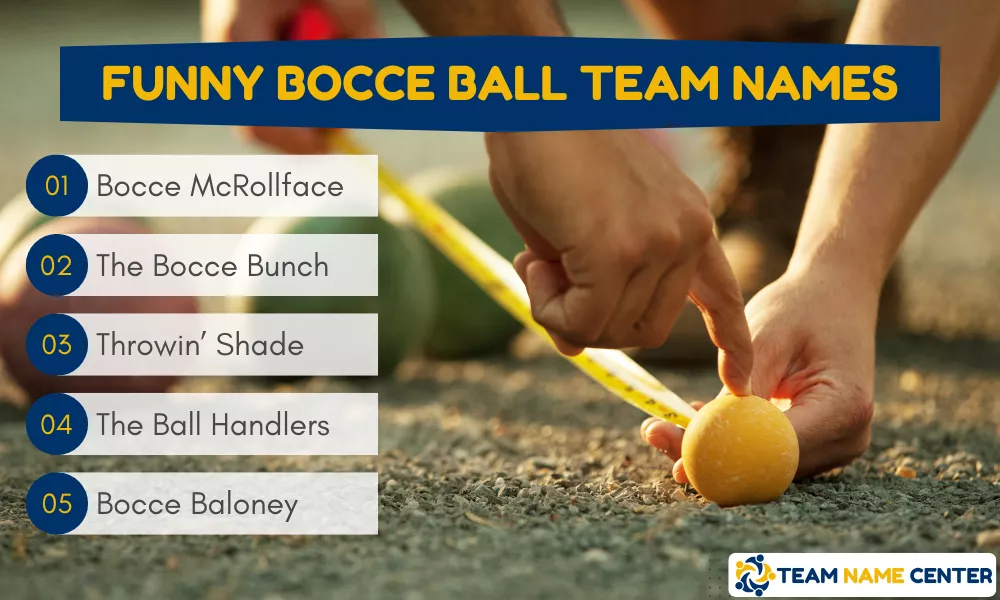 Funny Bocce Ball Team Names