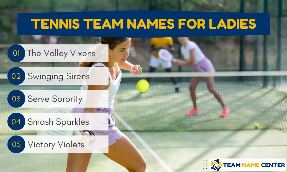 Tennis Team Names For Ladies