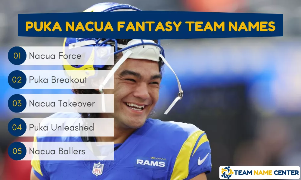 Puka Nacua Fantasy Team Names Puka Nacua Fantasy Team Names
