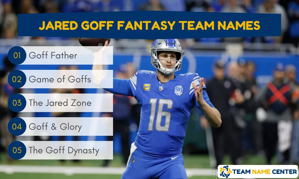 Jared Goff Fantasy Names