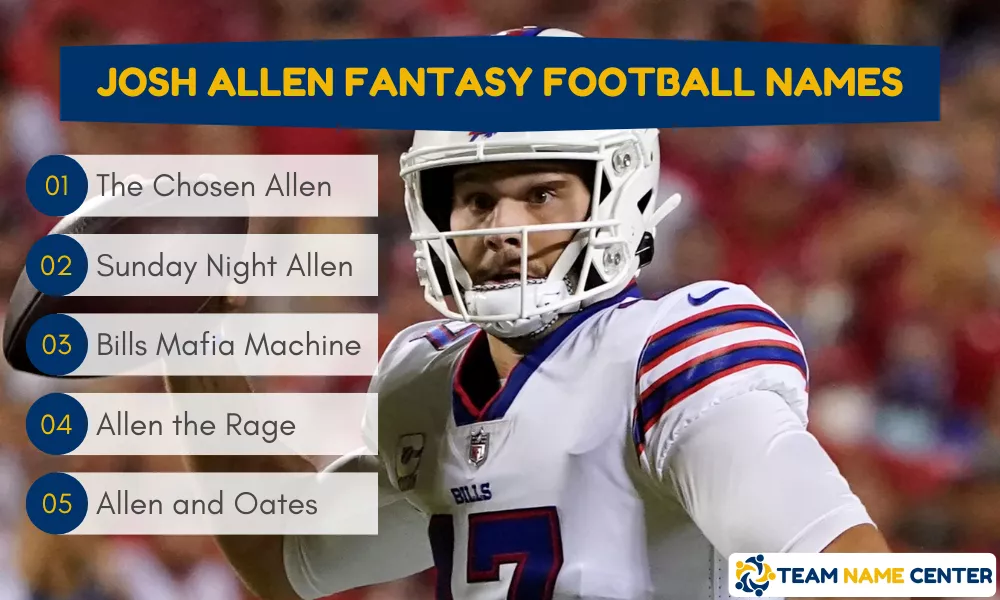 Josh Allen Fantasy Team Names Josh Allen Fantasy Team Names