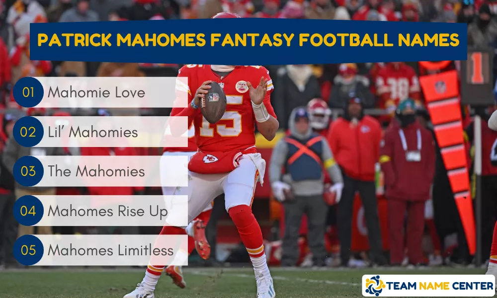 Patrick Mahomes Fantasy Football Names