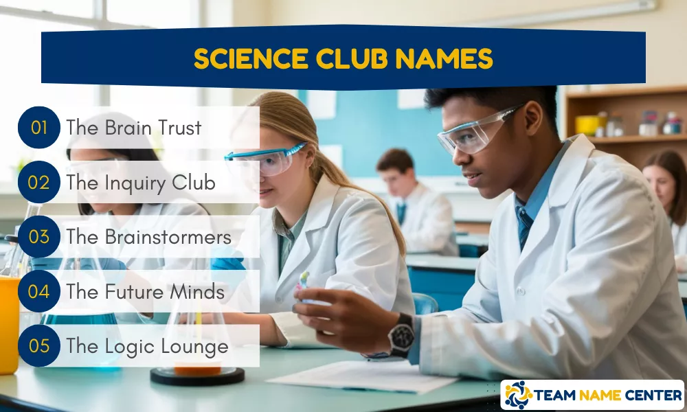 Science Club Names Science Club Names
