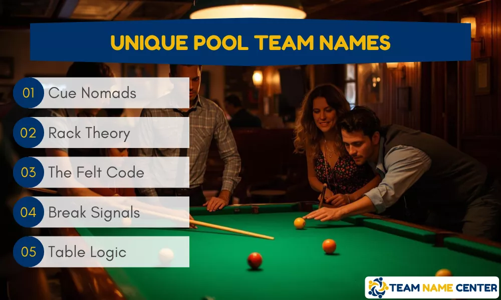 Unique Pool Team Names