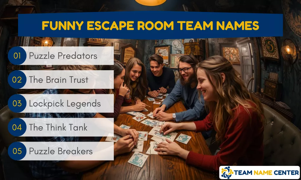 Funny Escape Room Team Names