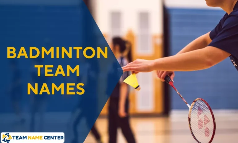 Team Names For Badminton
